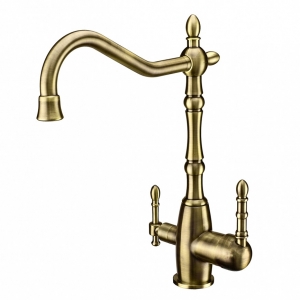 Rolya Antique Bronze Victoria Clean Water Kitchen Faucet 3 Way Water Filter Tap