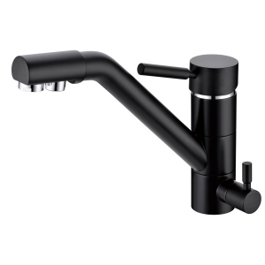 Rolya Matte Balck 3 Way Water Filter Taps