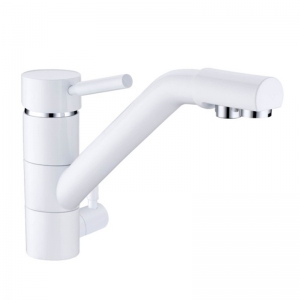 Rolya White Tri Flow Kitchen Tap