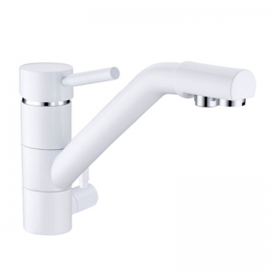 Rolya White Tri Flow Kitchen Tap