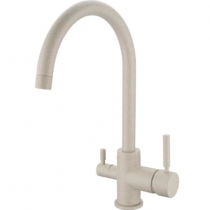 ROLYA sandbeige kitchen mixer faucet granite 3 way water filter taps ---KF1096