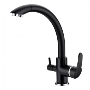 Rolya Black 3 Way Kitchen Water Filter Taps