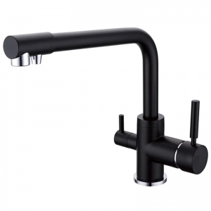 Rolya Alba Black 3 way Kitchen Faucets