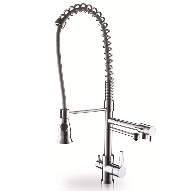 Rolya 3 Way Water Filter Taps with Spring Hose