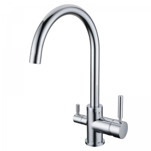 Rolya gooseneck 3 way water filter taps in Chrome