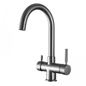 ROLYA Brushed Nickel 4-Way Kitchen Faucets