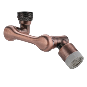 ROLYA 1080° Rotating Faucet Extender Aerator Swivel Splash Filter Tap Aerator Antique Copper 