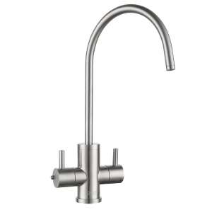 ROLYA 304 Stainless Steel 2 Way Instant Hot and Cold Water Kitchen Faucet Only Brushed Nickel