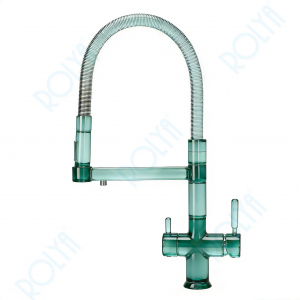 ROLYA Luxurious 5 Way Kitchen Faucet for Restaurants 5 in 1 Soda Dispenser Tap with High Flow Sparkling, Chilled & Hot Water KF5028-LUX