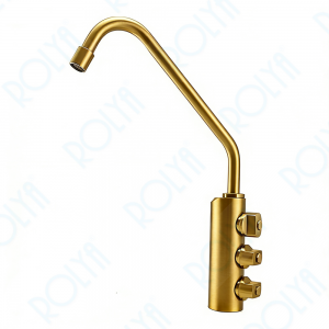 ROLYA Sparkling Water Faucet Filtered Tap Brushed Golden KF2089-BG