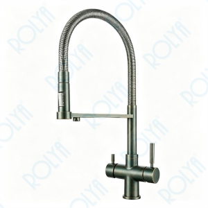 ROLYA Filtered Chilled Sparkling Water Faucet Five Way Kitchen Tap Bronze KF5266-BR
