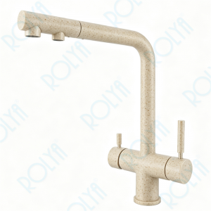ROLYA Factory Direct 4 Way Pull Out Kitchen Faucet Sandbeige KF4118-SB  